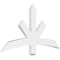 Ekena Millwork Alberta Architectural Grade PVC Gable Bracket, 48"W x 26"H x 2"D x 4"F, 13/12 Pitch GBP048X26X0204ALB00 - alternate 1